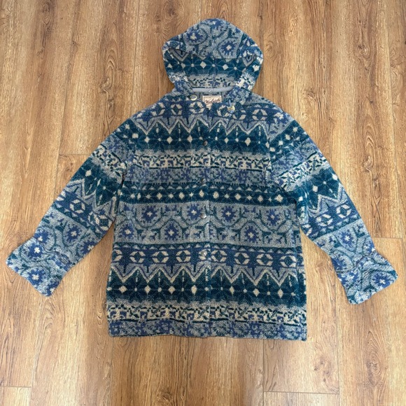 Woolrich Jackets & Blazers - Woolrich Deep Pile Fleece Hooded Jacket Women's L USA VTG hiking cozy gorpcore